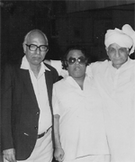 With Naqsh Lyalpuri and Ravindra Jain